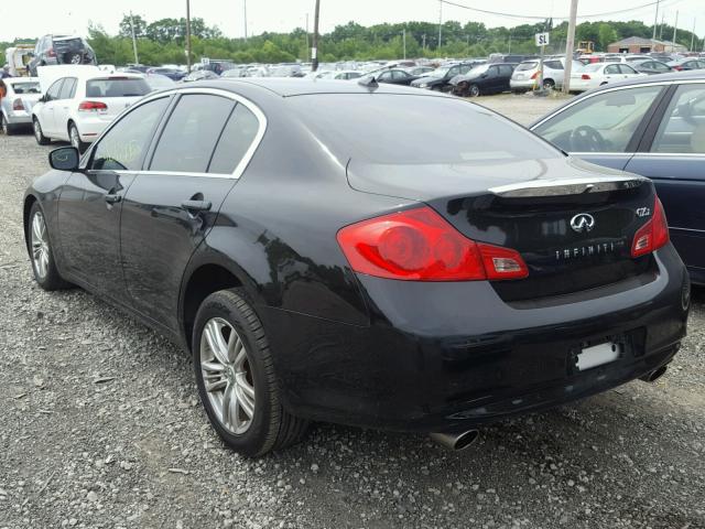 JN1DV6AR4CM731159 - 2012 INFINITI G25 BLACK photo 3