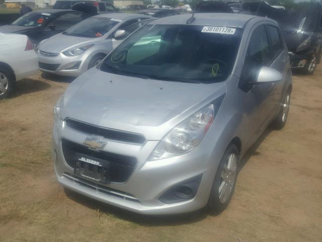 KL8CD6S94EC535296 - 2014 CHEVROLET SPARK 1LT SILVER photo 2