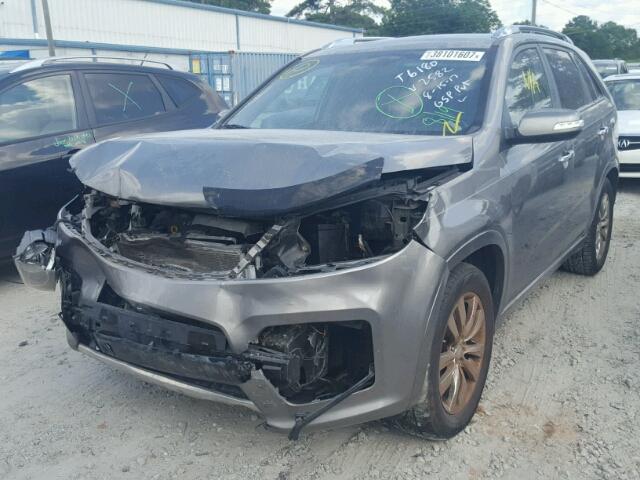 5XYKW4A2XBG132582 - 2011 KIA SORENTO SX GRAY photo 2