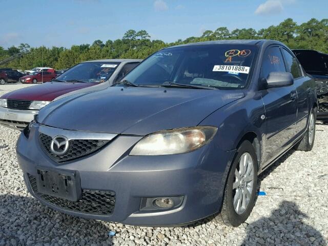 JM1BK32F681811359 - 2008 MAZDA 3 I GRAY photo 2