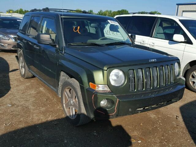 1J8FF28W97D409705 - 2007 JEEP PATRIOT SP GREEN photo 1