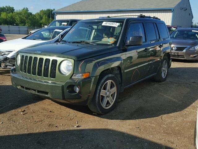 1J8FF28W97D409705 - 2007 JEEP PATRIOT SP GREEN photo 2