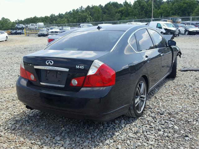 JNKBY01E97M400586 - 2007 INFINITI M45 BASE BLACK photo 4