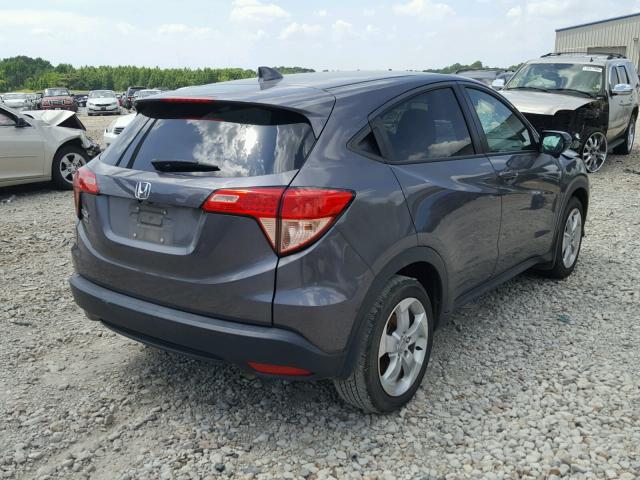 3CZRU5H56GM708036 - 2016 HONDA HR-V EX GRAY photo 4