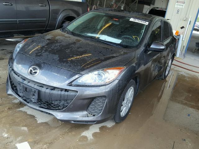 JM1BL1L70D1718811 - 2013 MAZDA 3 I GRAY photo 2