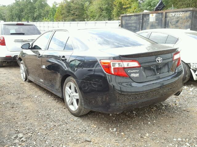 4T1BF1FK7EU337847 - 2014 TOYOTA CAMRY L BLACK photo 3