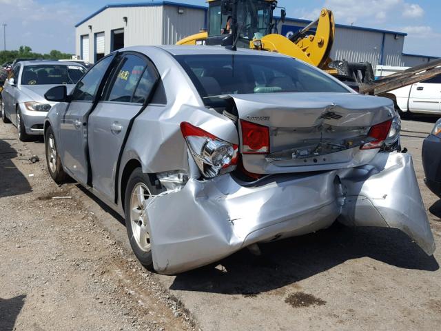 1G1PC5SB1D7174683 - 2013 CHEVROLET CRUZE LT SILVER photo 3