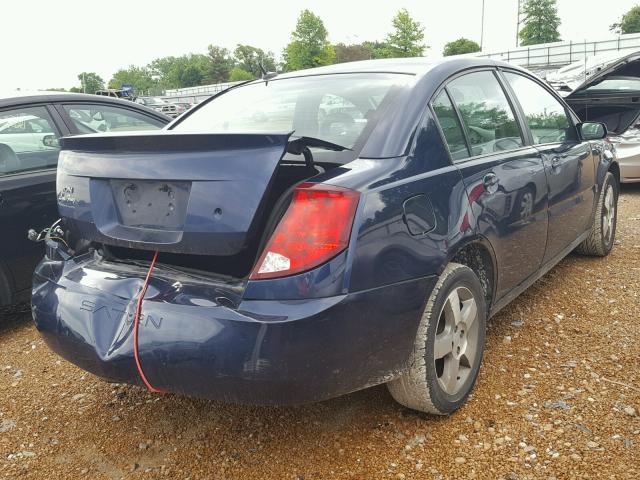 1G8AL55F17Z111193 - 2007 SATURN ION LEVEL BLUE photo 4