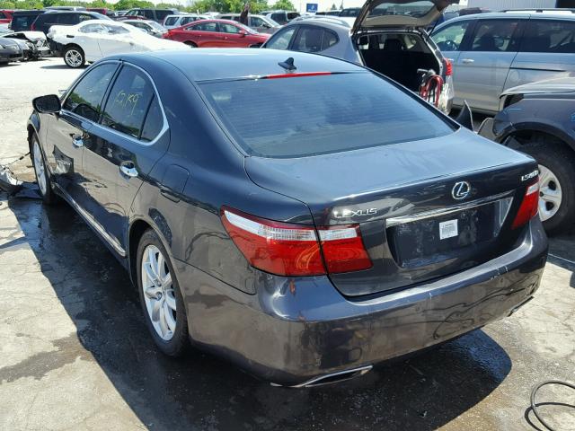 JTHBL46F675035415 - 2007 LEXUS LS 460 CHARCOAL photo 3