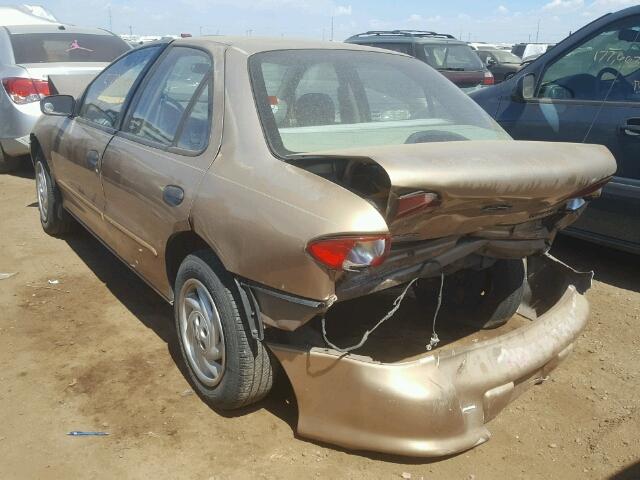 1G1JC5242W7185430 - 1998 CHEVROLET CAVALIER GOLD photo 3