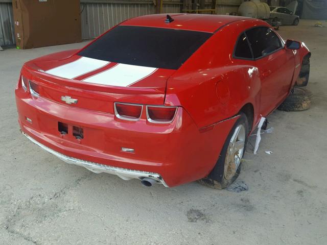 2G1FB1E38C9104915 - 2012 CHEVROLET CAMARO LT RED photo 4