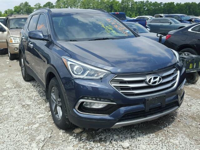 5NMZU3LB1HH026810 - 2017 HYUNDAI SANTA FE S BLUE photo 1