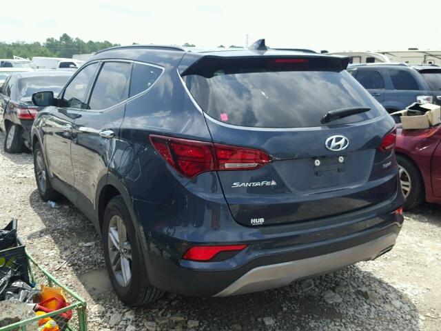 5NMZU3LB1HH026810 - 2017 HYUNDAI SANTA FE S BLUE photo 3