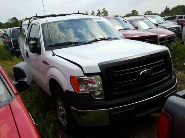 1FTMF1EM0EKG32512 - 2014 FORD F150 GRAY photo 1