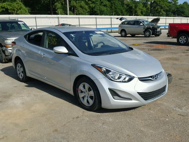 5NPDH4AE9GH676133 - 2016 HYUNDAI ELANTRA SE SILVER photo 1