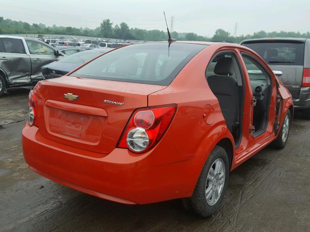 1G1JA5SH1C4152120 - 2012 CHEVROLET SONIC LS 橙色 照片 4