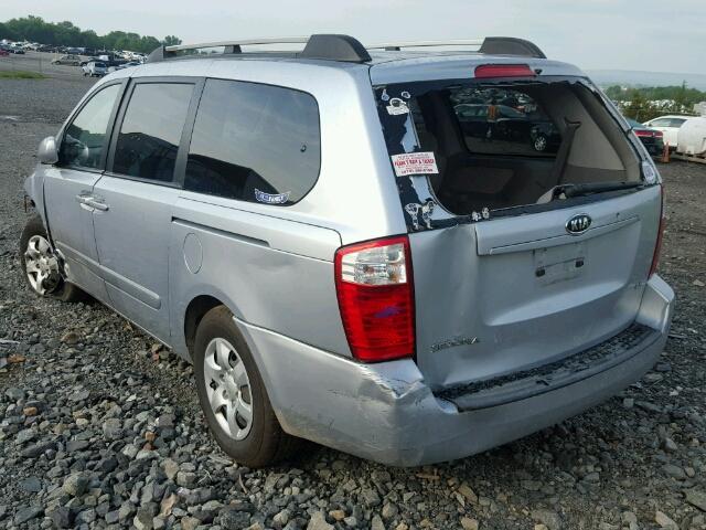 KNDMB233166047976 - 2006 KIA SEDONA EX SILVER photo 3