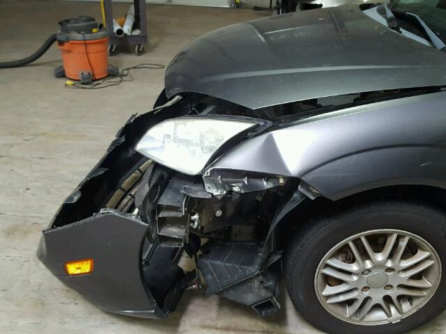 1FAHP34N87W274047 - 2007 FORD FOCUS ZX4 GRAY photo 9