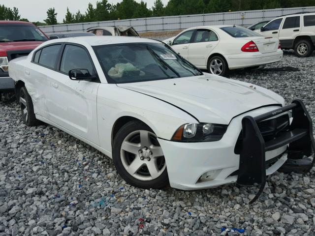 2C3CDXAG2EH125689 - 2014 DODGE CHARGER PO WHITE photo 1