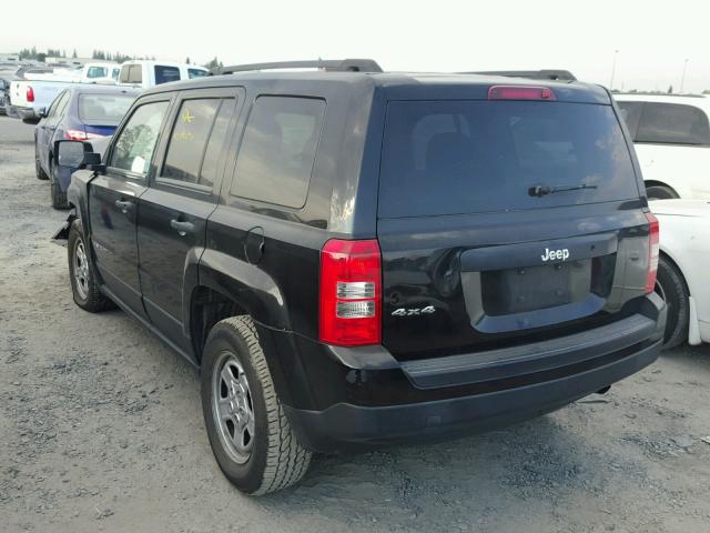 1C4NJRBB0DD203071 - 2013 JEEP PATRIOT SP BLACK photo 3