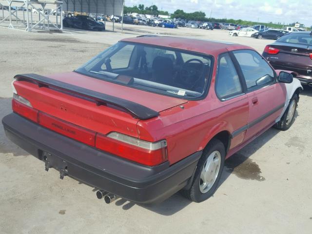 JHMBA4232MC003800 - 1991 HONDA PRELUDE SI RED photo 4