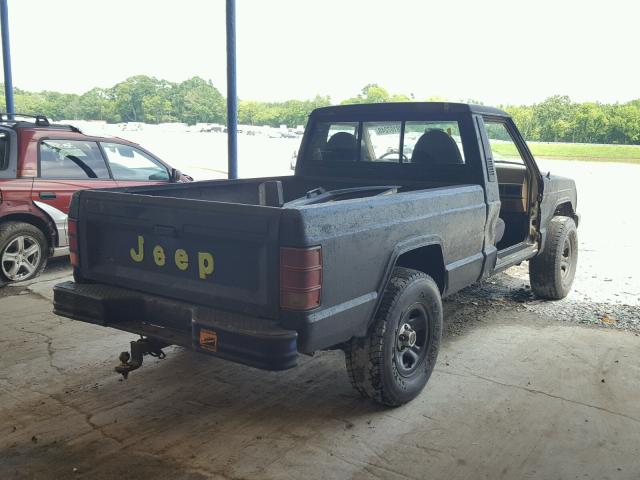 1JTMW64P6JT015711 - 1988 JEEP COMANCHE P BLACK photo 4