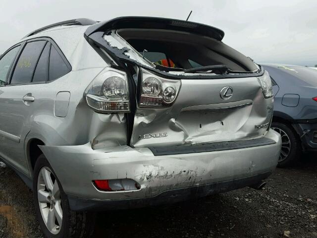 2T2HA31U54C011134 - 2004 LEXUS RX 330 SILVER photo 9