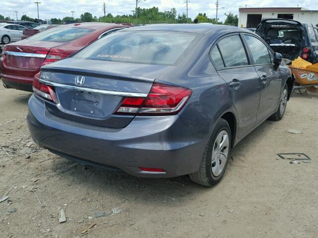 19XFB2F55FE104275 - 2015 HONDA CIVIC GRAY photo 4