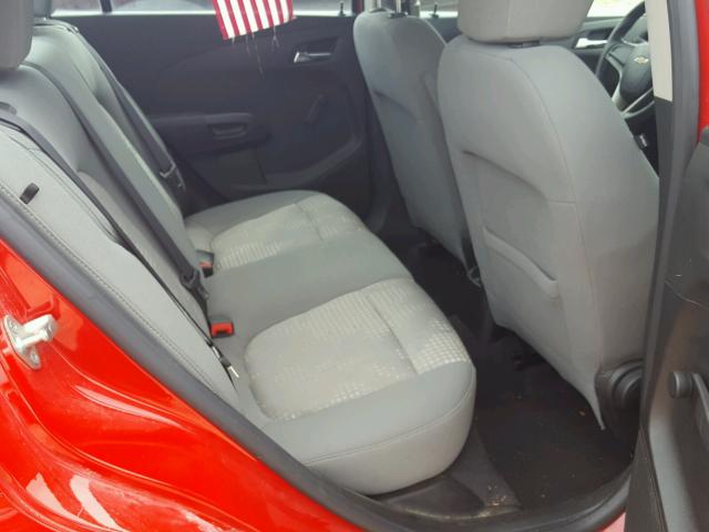 1G1JB5SH2C4217649 - 2012 CHEVROLET SONIC LS RED photo 6