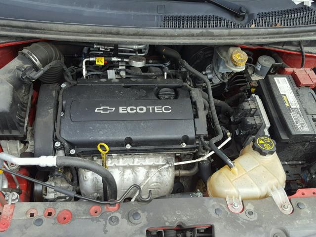 1G1JB5SH2C4217649 - 2012 CHEVROLET SONIC LS RED photo 7
