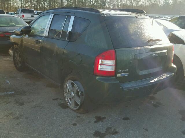 1J8FF47WX8D525395 - 2008 JEEP COMPASS SP GREEN photo 3