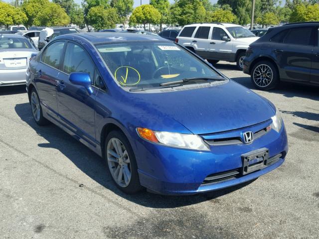 2HGFA55587H715673 - 2007 HONDA CIVIC SI BLUE photo 1