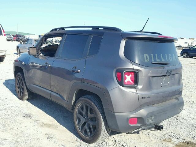 ZACCJBBT1GPE02658 - 2016 JEEP RENEGADE GRAY photo 3