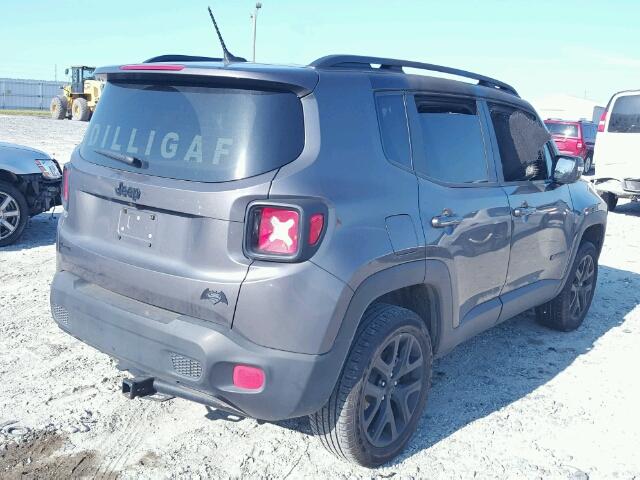 ZACCJBBT1GPE02658 - 2016 JEEP RENEGADE GRAY photo 4