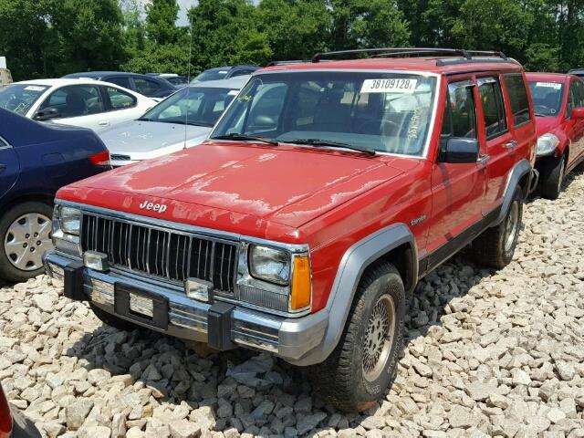 1J4FJ78S1RL191259 - 1994 JEEP CHEROKEE C RED photo 2