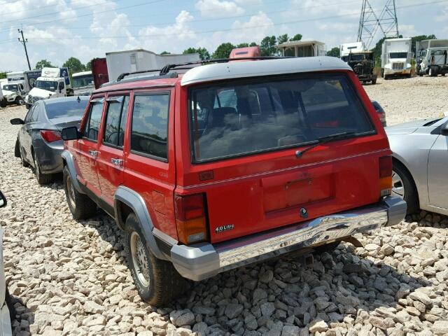 1J4FJ78S1RL191259 - 1994 JEEP CHEROKEE C RED photo 3