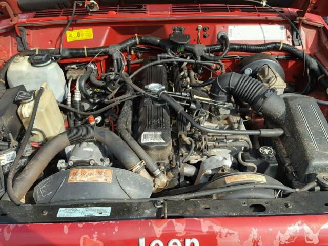 1J4FJ78S1RL191259 - 1994 JEEP CHEROKEE C RED photo 7