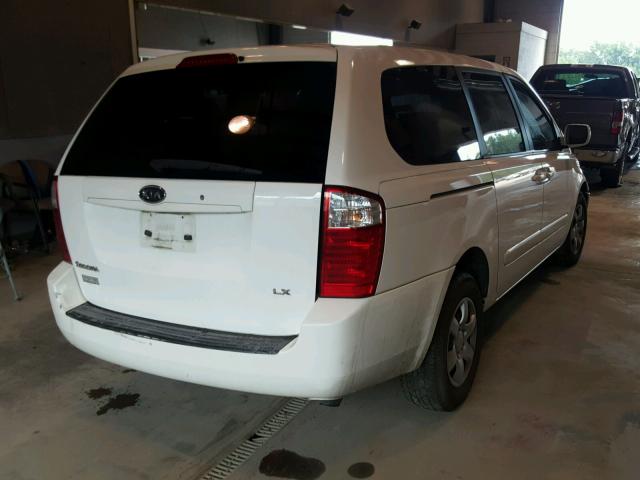 KNDMB233166049453 - 2006 KIA SEDONA EX WHITE photo 4