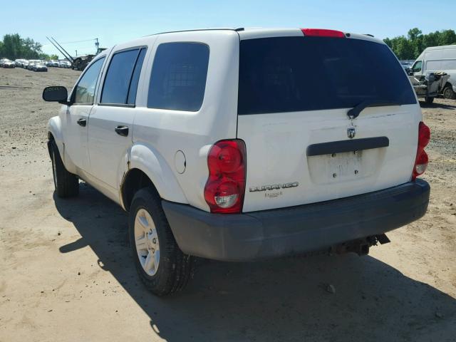 1D4HB38N75F539897 - 2005 DODGE DURANGO ST WHITE photo 3