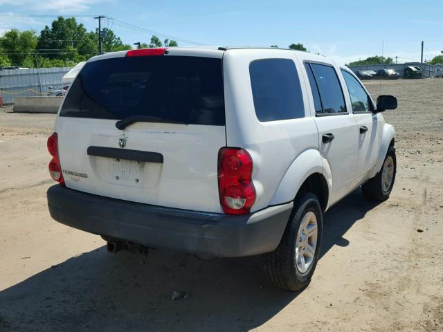 1D4HB38N75F539897 - 2005 DODGE DURANGO ST WHITE photo 4