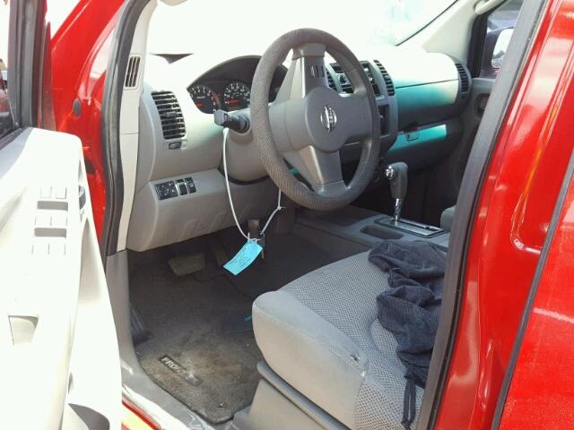 1N6AD07U38C420649 - 2008 NISSAN FRONTIER C RED photo 9