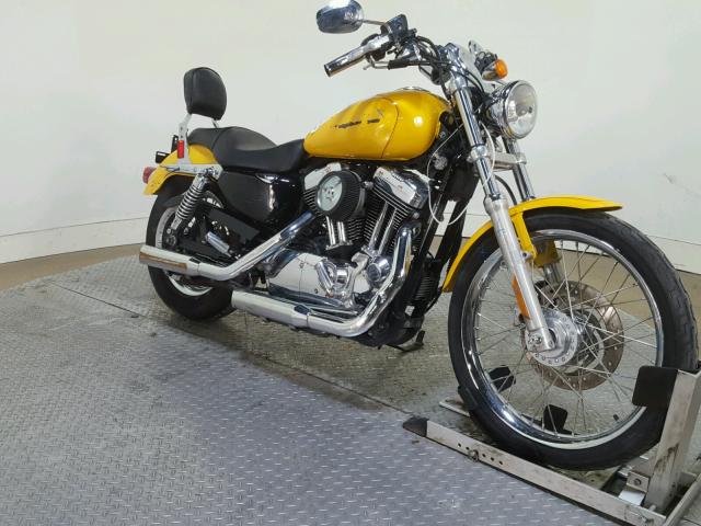 1HD1CT3127K468942 - 2007 HARLEY-DAVIDSON XL1200 C YELLOW photo 2