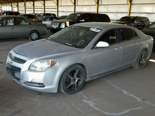 1G1ZC5EB8AF288783 - 2010 CHEVROLET MALIBU 1LT SILVER photo 2