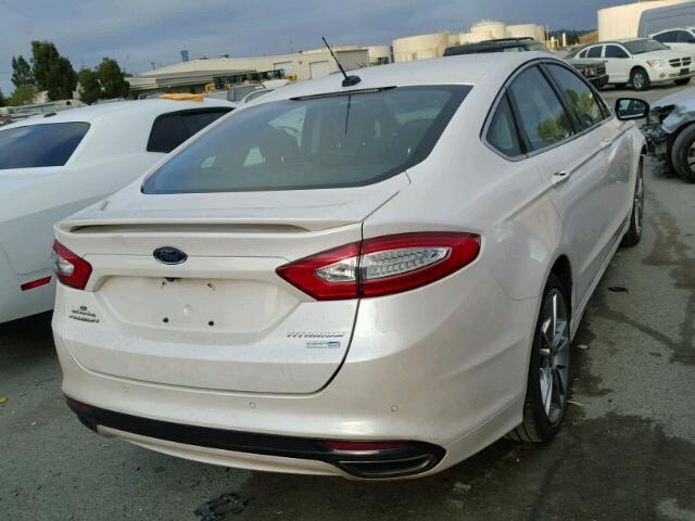 3FA6P0D91DR223934 - 2013 FORD FUSION WHITE photo 4