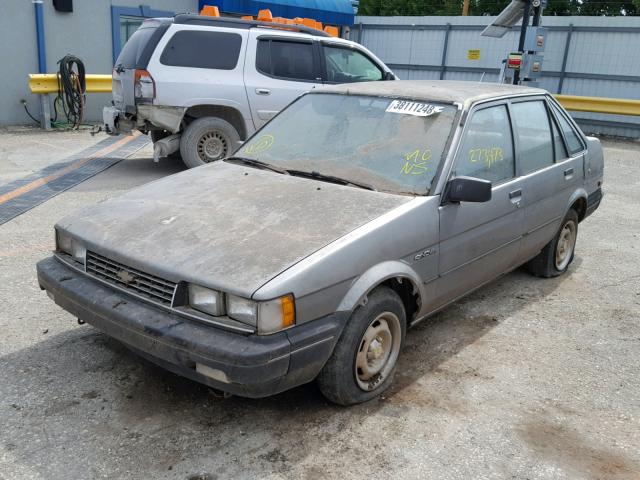 1Y1SK5140JZ035471 - 1988 CHEVROLET NOVA GRAY photo 2