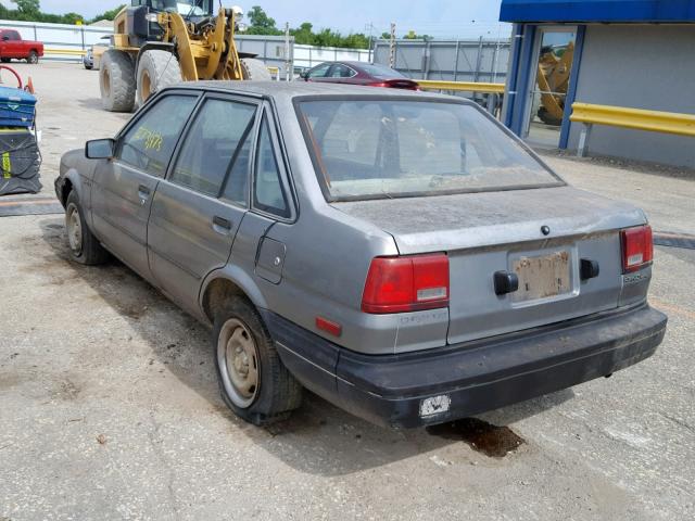 1Y1SK5140JZ035471 - 1988 CHEVROLET NOVA GRAY photo 3