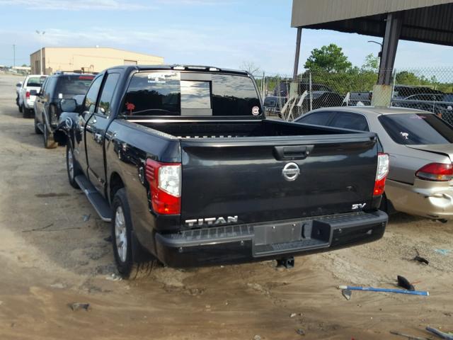 1N6AA1E63HN514084 - 2017 NISSAN TITAN SV BLACK photo 3