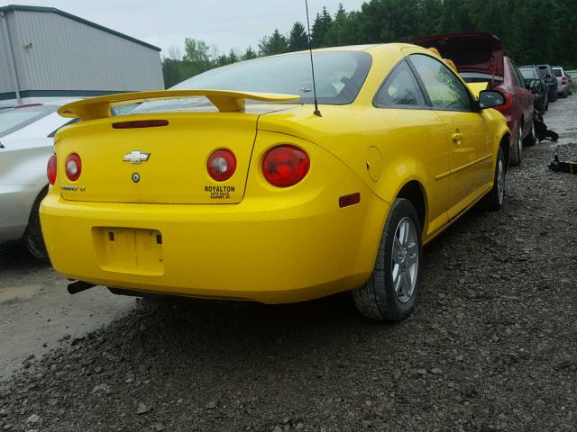 1G1AL15F377353969 - 2007 CHEVROLET COBALT LT YELLOW photo 4