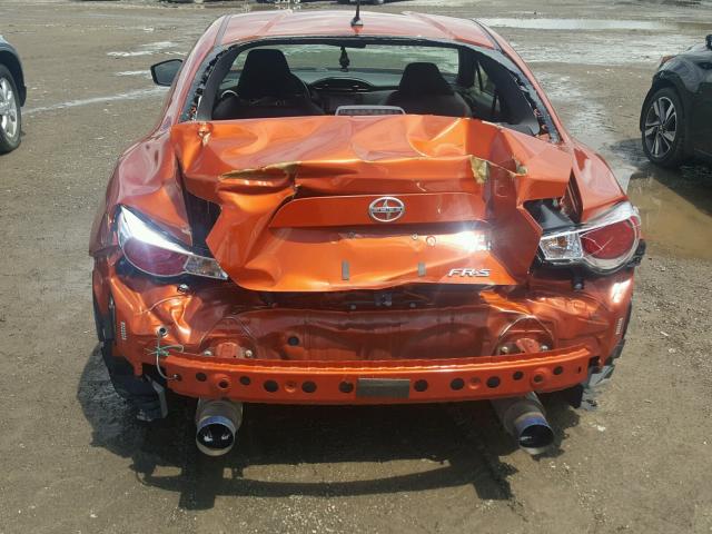 JF1ZNAA10D1734617 - 2013 TOYOTA SCION FR-S ORANGE photo 9