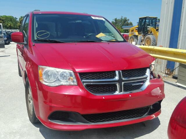 2C4RDGCG5CR346763 - 2012 DODGE GRAND CARA RED photo 9